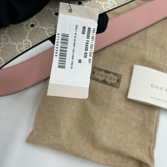 Women's Gucci GG Supreme, Marmont  belt size 90 centimeters/36 inches made Italy - Picture 4 of 8